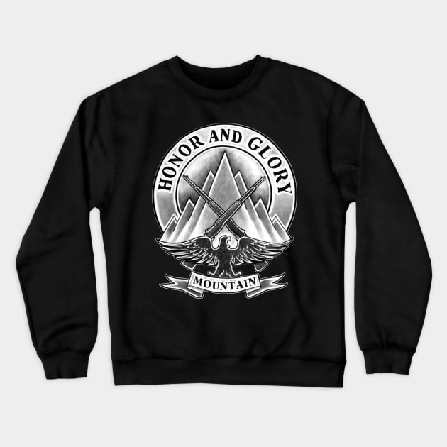 Days Gone Tatoo Honor and Glory Mountain Crewneck Sweatshirt by PIRULITIS